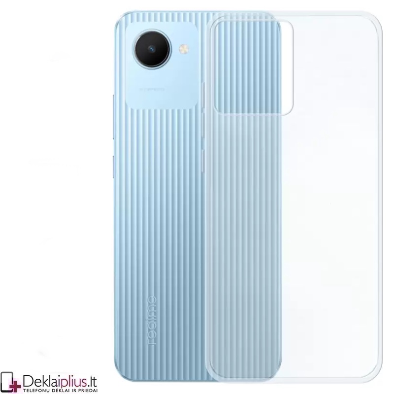 Silikoninis ploniausias dėklas - permatomas (Realme C30) Silikoninis ploniausias dėklas - permatomas (Realme C30)